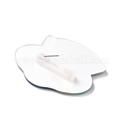 Летающая тарелка акриловая брошь безопасности&nbsp;LS-JEWB-D009-11P