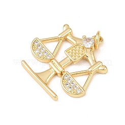 Латунные микро проложить кубического циркония подвески&nbsp;KK-G544-29G