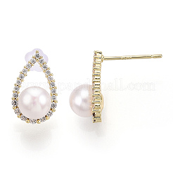Натуральный жемчуг серьги PEAR-N020-06N