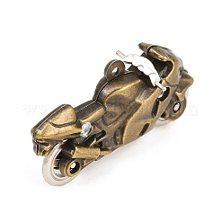 チベット風合金ビッグサイズペンダントトップ  バイクチャーム  アンティークブロンズ  26.5x50x17mm  穴：3mm&nbsp;AL-CBA2376-23AB