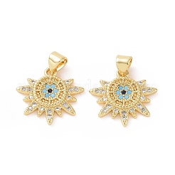 Pendentifs avec zircon cubiques à micro-pavés en laiton&nbsp;LS-ZIRC-P106-23G