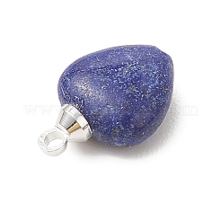 Натуральные подвески в форме сердца из аметиста&nbsp;PALLOY-JF04889-01