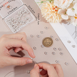 100 шт. латунные бусины-разделители со стразами для стойки KK-BBC0016-22S