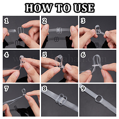 2 рулон 2 стиль прозрачный эластичный плечевой ремень FIND-BC0004-81