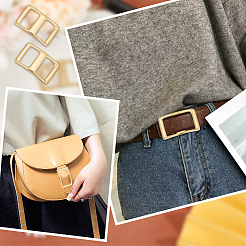 4 шт. латунные пряжки-застежки с тремя скользящими фиксаторами&nbsp;FIND-OC0003-47