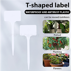 プラスチック植物ラベル50枚  植物タグ  種用鉢植えハーブ花野菜  ホワイト  147x55x2mm&nbsp;FIND-SP0005-64A