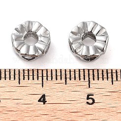 Perle di zirconi cubici trasparenti in micro pavè di ottone&nbsp;KK-U028-26P