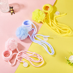 3 шт. 3 цвета тканевые и железные пружинные шарики для кошек игрушки&nbsp;AJEW-TA0002-21