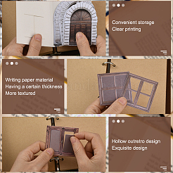 5 комплект 5 стилей тем для окон бумажные наклейки&nbsp;DIY-SP0005-60