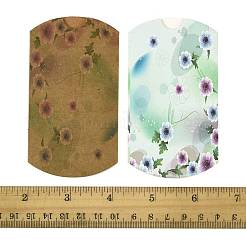 30 шт. 2 стильных бумажных подушек с цветочным принтом в подарочных коробках&nbsp;CON-FS0001-21B