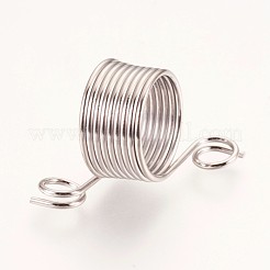 ステンレス製の指ぬき指輪  ステンレス鋼色  サイズ6~7  16~17mm  11~12mm  穴：6mm  2個/セット&nbsp;TOOL-WH0074-C01