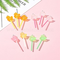 10 шт. большие подвески из светящейся полупрозрачной смолы FIND-FS0002-91B