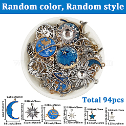 94 шт. эмалевые подвески в виде звезд и луны&nbsp;FIND-SP0004-41