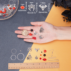 176 шт. набор для самостоятельного изготовления сережек на тему Хэллоуина&nbsp;DIY-SC0014-72