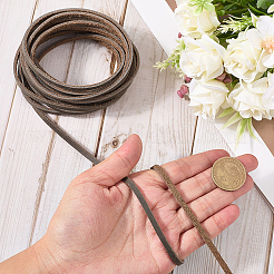 5 м плоские шнуры из коровьей кожи WL-GF0001-27B-02