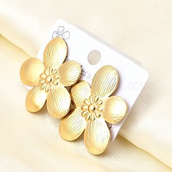 Серьги-гвоздики в форме цветка из нержавеющей стали 304 EJEW-P312-03B-G