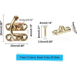 Железо деревянный ящик замок уловах застежками IFIN-OC0001-01