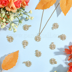 10 pendentif en laiton plaqué et zircone cubique&nbsp;KK-BBC0025-07