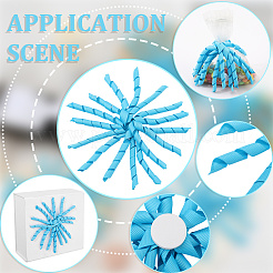 8 шт. тканевый кудрявый бант&nbsp;AJEW-SP0001-49A