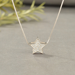 Женские подвески Star 925 из стерлингового серебра с микропаве из прозрачных кубических цирконий&nbsp;FS-WGE80D2-02