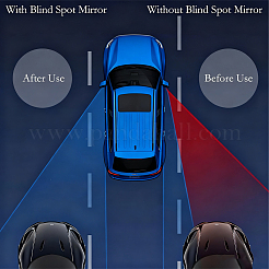 1 jeu de rétroviseurs de voiture en verre pour observation de descente&nbsp;DIY-CN0003-66A