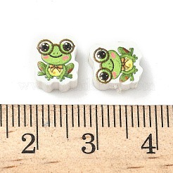 Печатные бусины из полимерной глины ручной работы CLAY-I016-02