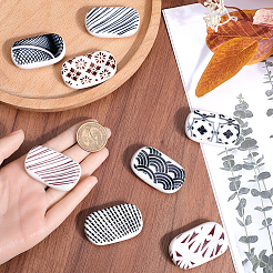 2 набор керамических подставок для палочек для еды в 2 стилях DJEW-CP0001-36A