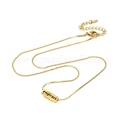 Ионное покрытие (ip) 304 нержавеющая сталь серпантинные цепочки ожерелья NJEW-K255-33G