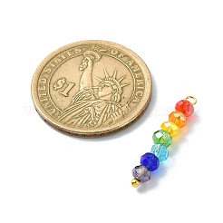 Разноцветные подвески из граненого стекла PALLOY-JF02525-01