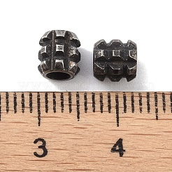 316サージカルステンレスビーズ  コラム  アンティークシルバー  5.5x5.5mm  穴：3mm&nbsp;STAS-P362-21AS