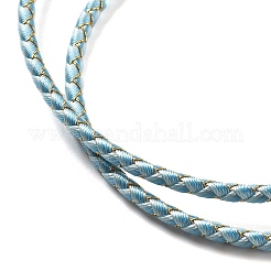 Geflochtene Halsketten aus Polyesterkordel&nbsp;MAK-L043-03G-02