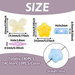 140 Stück Acrylharzperlen in 14 Stilen&nbsp;OACR-TA0001-28