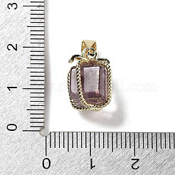 Подвески в подарочной коробке из натурального аметиста&nbsp;G-P523-01G-05