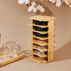 Бамбуковые подставки для хранения продуктов из ротанга AJEW-WH0534-52