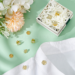 4 пара цветочных значков для лацканов одежды рюкзака JEWB-BC0001-12G