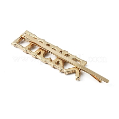 Mot chanceux alliage strass cheveux épingles à cheveux&nbsp;FIND-WH0152-34C-KCG