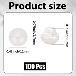 Пуговицы из абс-пластика с одним отверстием&nbsp;BUTT-WH20001-05C