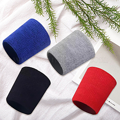 8шт. 4-х цветные спортивные полиэстеровые браслеты&nbsp;AJEW-CN0004-73A