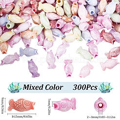 300 шт. Акриловые бусины в стиле ремесла MACR-SC0001-72