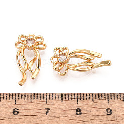 Подвески из латуни с прозрачным фианитом KK-T074-100B-G