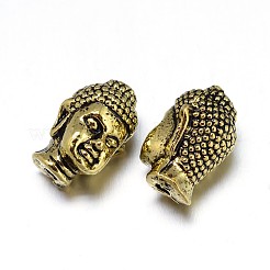Legierung 3 d Buddha-Kopf-Perlen&nbsp;PALLOY-G052-M
