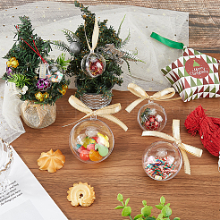 25 шт. 5 стиля прозрачных акриловых елочных шаров-подвесок&nbsp;DIY-CP0013-38