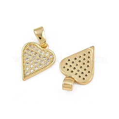 Pendentifs en laiton zircon cubique transparent&nbsp;ZIRC-I367-13G-10