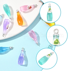 10шт 5 стиля непрозрачные подвески из смолы RESI-FS0001-91