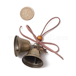 Железный колокольчик и подвесные украшения из сплава в тибетском стиле&nbsp;HJEW-JM03370-04