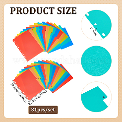 Feuilles intercalaires en plastique pour cahier&nbsp;FIND-WH0173-386