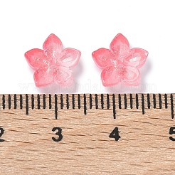 Окрашенные и нагретые стеклянные колпачки для бусин&nbsp;GLAA-Z019-02M