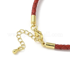 Изготовление браслета из плетеного круглого шнура из искусственной кожи толщиной 3 мм&nbsp;MAK-S075-01G-J