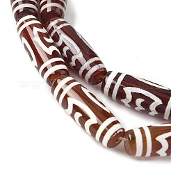 Нити бусин дзи в форме риса в тибетском стиле G-A269-A25-01