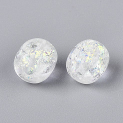 Нити из фольгированных бусин лэмпворк ручной работы FOIL-T008-01H